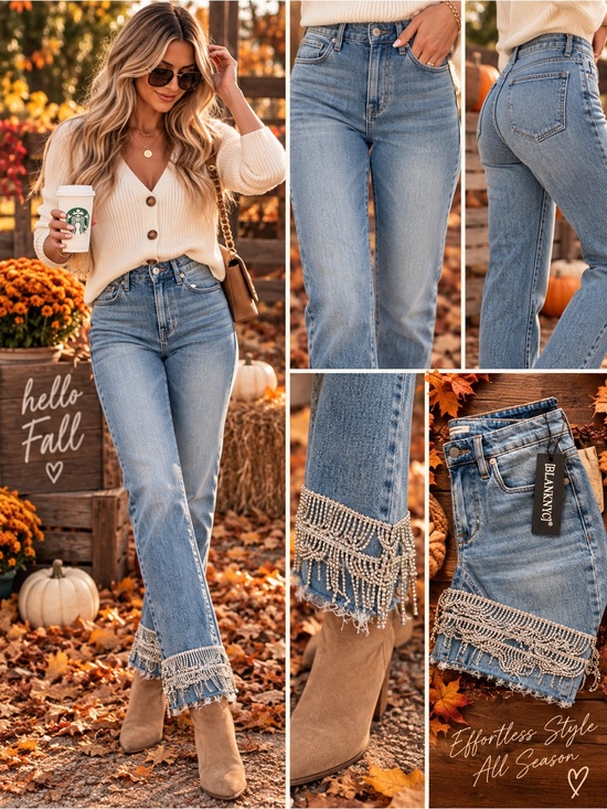 Blank NYC Denim - BLANKNYC Beaded Fringe Jeans ✨